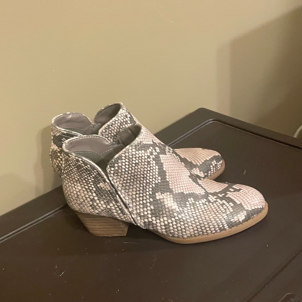 Snake skin boots